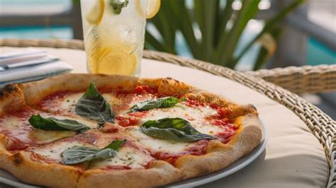 Seaside Brunch With Margherita Pizza And Lemonade Seaside Brunch Scene