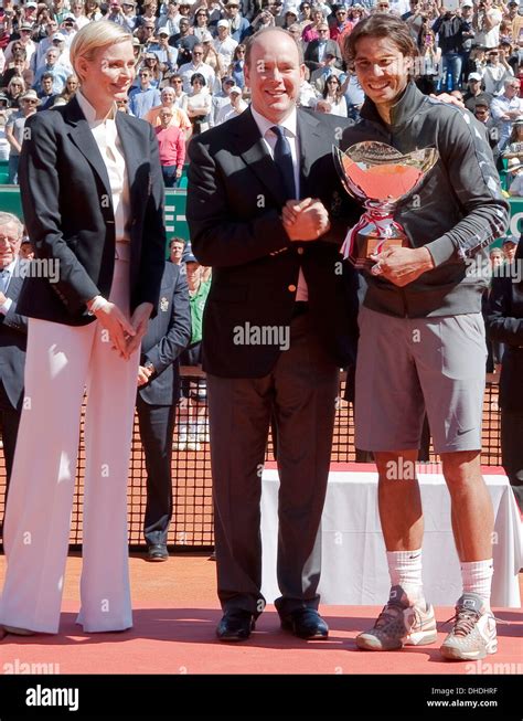 Princess Charlene Of Monaco Prince Albert II Of Monaco And Rafael Nadal