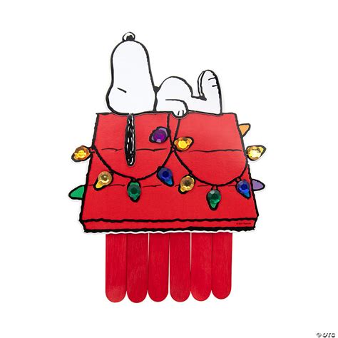 Peanuts® Snoopys Christmas House Magnet Craft Kit Makes 12