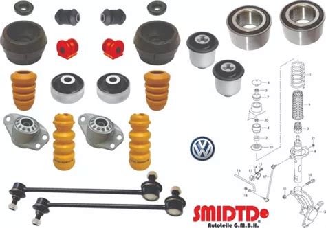 Kit Bujes Bases Baleros Gomas Estabilizadoras Vw Vento 13 20 Meses