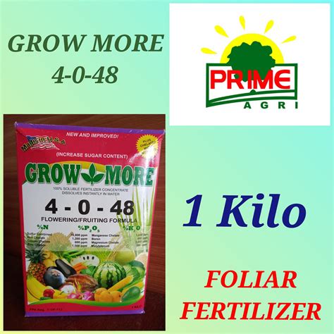 GROW MORE 4 0 48 FLOWER FRUITING FORMULA FOLIAR FERTILIZER Lazada PH