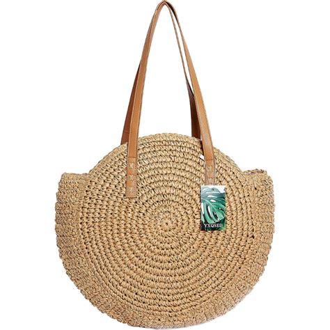 Sac Main En Rotin Tiss La Main Pour Femme Sac En Osier De Plage