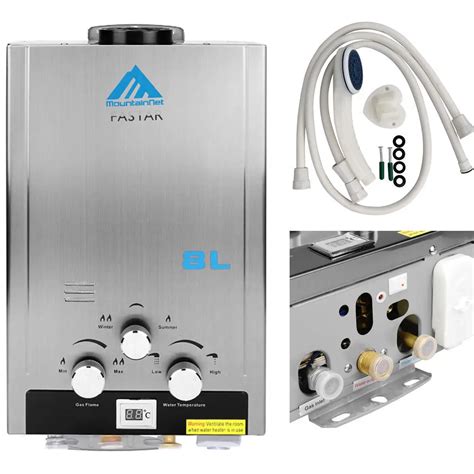 Natural Gas L Tankless Instant Hot Water Heater Boiler Stainless Kw GPM In Gas Water