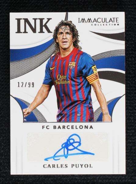 Panini Immaculate Collection Ink Ik Cpu Carles Puyol Au