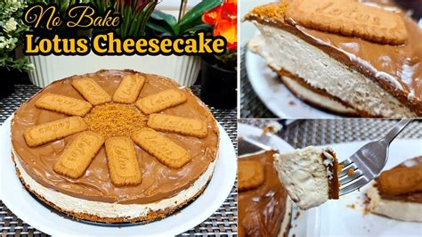 No Bake Lotus Biscoff Cheesecake Recipe No Gelatin No Egg No Oven