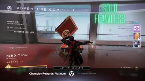 Solo Flawless Perdition Lost Sector Vs Strand Titan Destiny