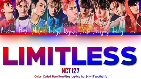 NCT 127 엔씨티 127 Limitless 無限的我 무한적아 Color Coded Han Rom Eng