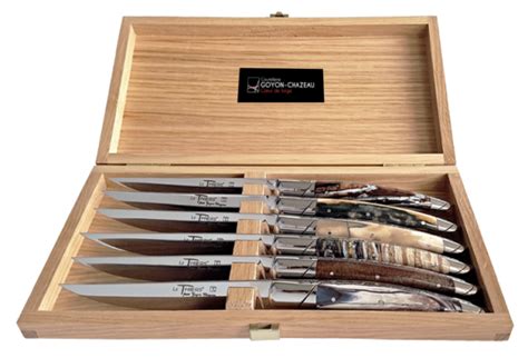 Coffret de 6 couteaux Le Thiers Luxe déclinaison de mammouth Goyon