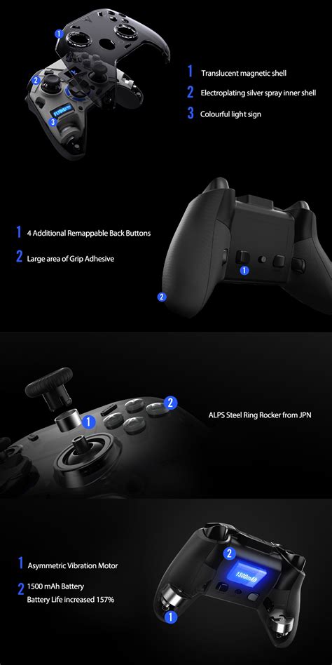 Flydigi Apex 3 Force Feedback Elite Gaming Controller PC Switch Android