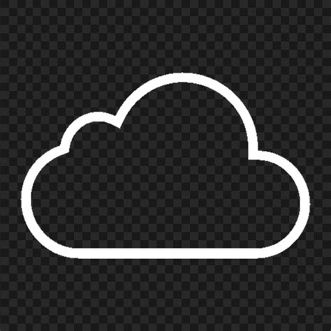 Black Outline Cloud Icon Transparent Png Citypng