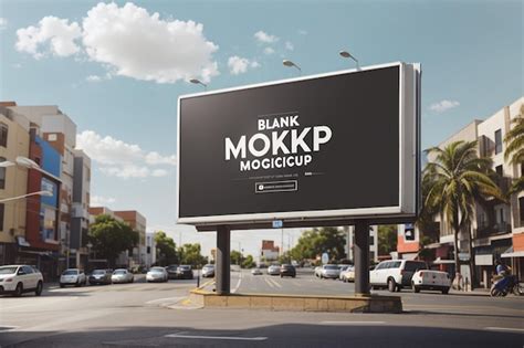 Premium Ai Image Psd Blank Billboard Mockup