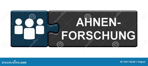 Puzzle Button: Genealogy German Stock Illustration - Illustration of ...