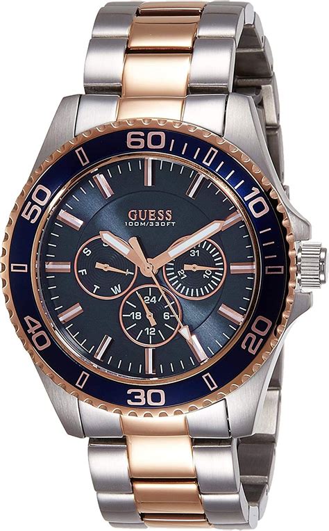 Guess W0172G3 Montre Homme Quartz Analogique Bracelet Acier