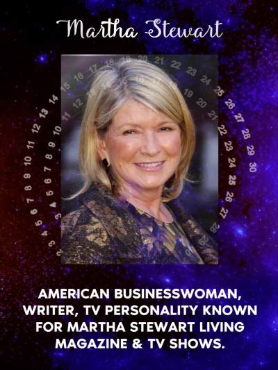 Martha Stewart S Birth Chart Celebrity Astro Twin The Ratio