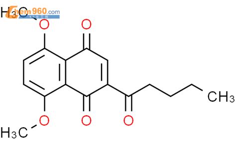 275803 16 2 1 4 NAPHTHALENEDIONE 5 8 DIMETHOXY 2 1 OXOPENTYL CAS号