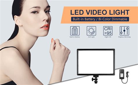 Amazon Neewer Led Video Light Panel W Ultra Thin Bi