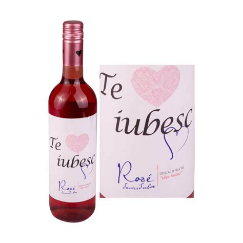 Vin Rose Demidulce CRAMELE RECAS Te Iubesc Mult Cupaj 12 5 Alcool 0