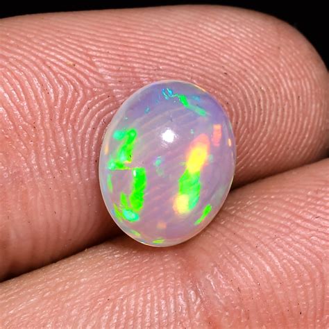 Natural Ethiopian Opal Oval Shape Cabs Multi Fire Opal Gemstone Ct