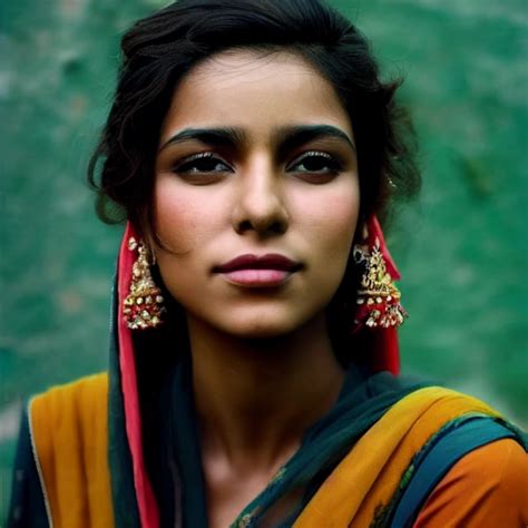 A Beautiful Pakistani Woman Posing In Pakistan Midjourney