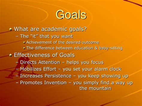 Ppt Goal Orientation Powerpoint Presentation Free Download Id1142470