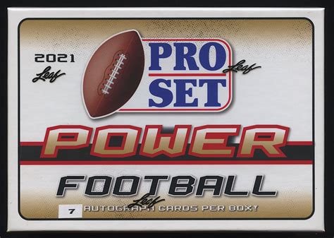 2021 Leaf Pro Set Power Football Hobby Box Pristine Auction