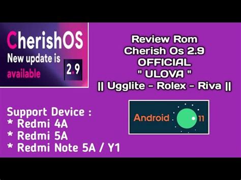 Review Rom Cherish Os 2 9 OFFICIAL Di Redmi 4A Support Redmi 5A