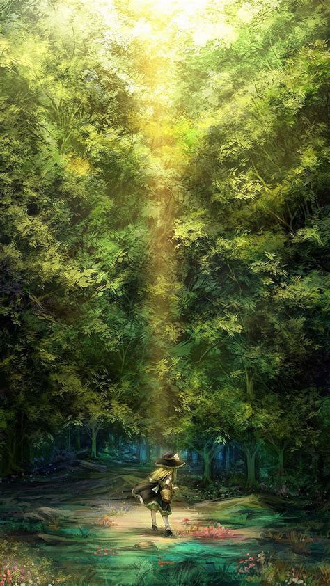 Download Anime Forest Background | Wallpapers.com