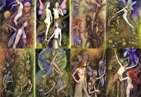 Drawing Of Faeries Art By Brian Froud And Alan Lee Stable Diffusion