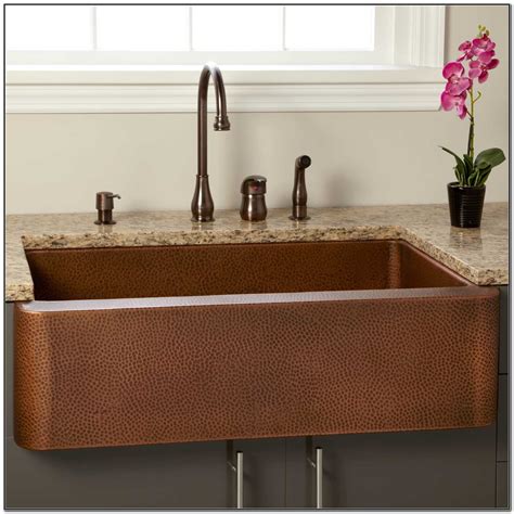 Antique Hammered Copper Farmhouse Sink Sink And Faucets Home Decorating Ideas 9a8256lqvz