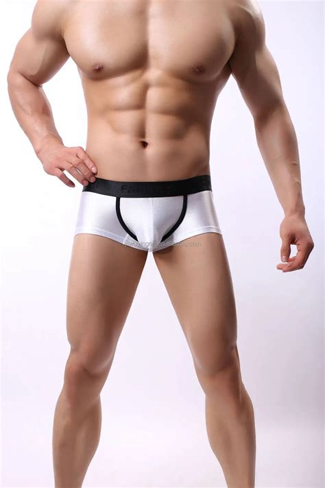 Mens Sexy Underwear Bulge Pouch Ice Silk Underpants Low Rise Stretch