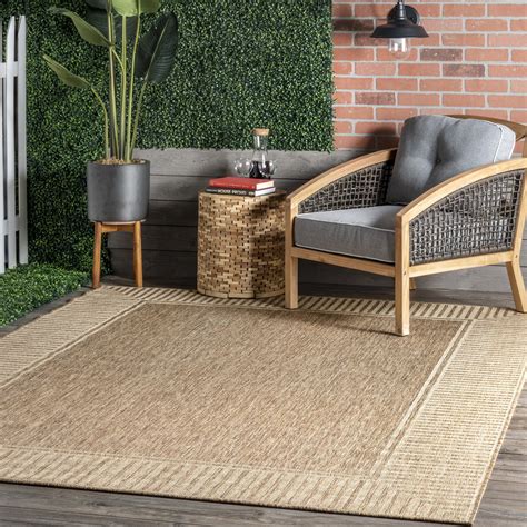 Nuloom Asha Simple Border Indooroutdoor Area Rug