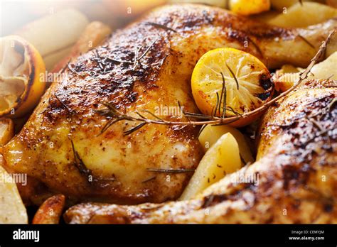 Coscia Di Pollo Arrosto Al Forno Immagini E Fotografie Stock Ad Alta