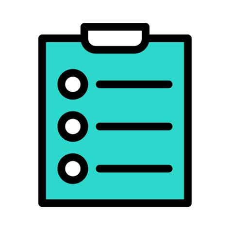 Checklist Vector Stall Lineal Color Icon