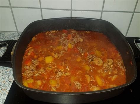 Reis Hackfleisch Pfanne Mit Paprika Von Iris75 Chefkoch