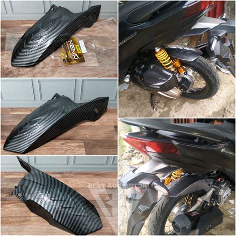 Jual SPAKBOR KOLONG VARIO 125 150 LED OLD CARBON NEMO HUGGER VARIO 125