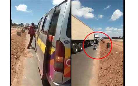 Drama As Angry Passengers Chase Matatu Driver For Over Speeding The