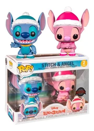 Funko Pop Disney Navidad Stitch Angel 2 Pack Increible Cuotas Sin