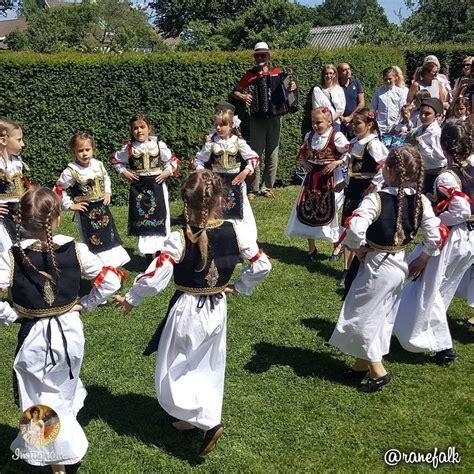 Children in Serbian national costume dancing "kolo", a Serbian ...