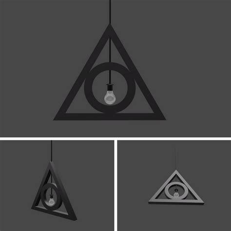 I Designed My Own Deadly Hallows Inspired Lamp R Harrypotter