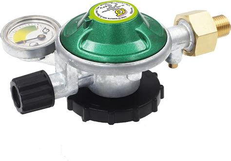 IGT Gasregler 50mbar mit Manometer für Campingaz Gasflasche R 907 904