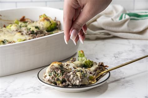 The Best Creamy Beef And Broccoli Casserole Thinlicious