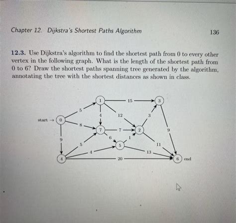 For Each Exercise Below Run Dijkstra S Algorithm And Chegg