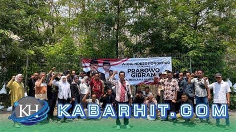 Ratusan Relawan Wong Ndeso Ponorogo Deklarasi Dukung Prabowo Gibran