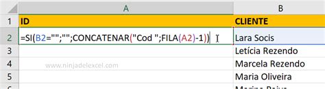 C Mo Crear Un C Digo De Identificaci N En Excel Ninja Del Excel