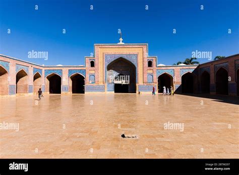 Courtyard Of Shah Jahan Mosque Jamia Masjid Of Thatta Thatta Sindh