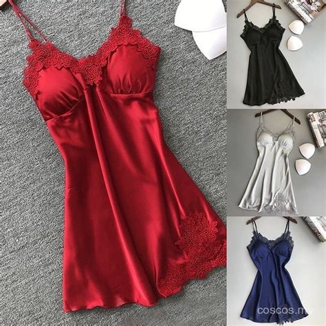 Women Sexy Lingerie Silk Lace Robe Nightwear Shopee Malaysia