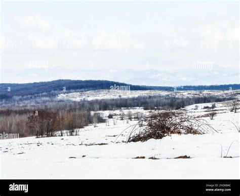 winter landscape in Maramures, Romania Stock Photo - Alamy