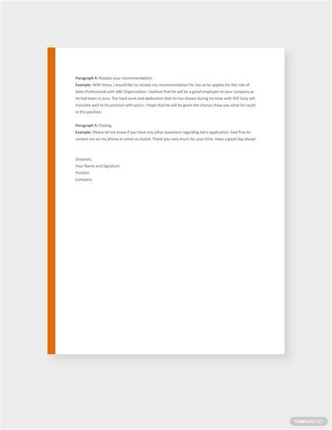 Recommendation Letter Templates in Google Docs - FREE Download ...