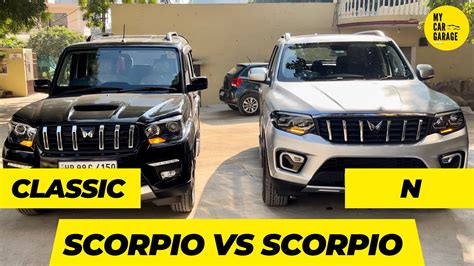 Mahindra Scorpio N Vs Scorpio Classic Silver And Black Colour