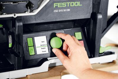 Festool akumuliatorinis stalinis diskinis pjūklas CSC SYS 50 EBI Set